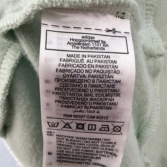 Adidas Men's Sage Green Hoodie 4XL - Picture 7 of 10